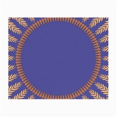 Frame Of Leafs Pattern Background Small Glasses Cloth by Simbadda