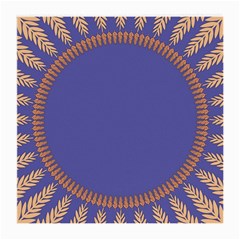 Frame Of Leafs Pattern Background Medium Glasses Cloth by Simbadda