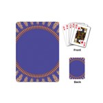 Frame Of Leafs Pattern Background Playing Cards (Mini)  Back