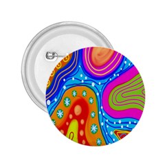 Hand Painted Digital Doodle Abstract Pattern 2 25  Buttons by Simbadda