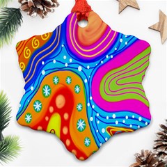 Hand Painted Digital Doodle Abstract Pattern Ornament (snowflake) by Simbadda