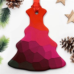 Abstract Elegant Background Pattern Christmas Tree Ornament (two Sides) by Simbadda