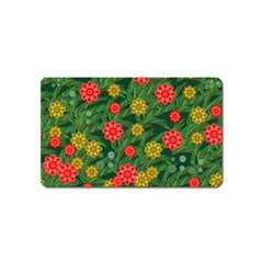 Completely Seamless Tile With Flower Magnet (name Card) by Simbadda