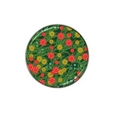 Completely Seamless Tile With Flower Hat Clip Ball Marker by Simbadda