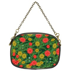 Completely Seamless Tile With Flower Chain Purses (one Side)  by Simbadda