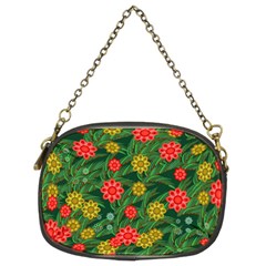 Completely Seamless Tile With Flower Chain Purses (two Sides)  by Simbadda