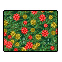 Completely Seamless Tile With Flower Fleece Blanket (small) by Simbadda