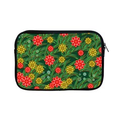 Completely Seamless Tile With Flower Apple Ipad Mini Zipper Cases by Simbadda