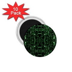 An Overly Large Geometric Representation Of A Circuit Board 1 75  Magnets (10 Pack)  by Simbadda