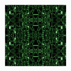 An Overly Large Geometric Representation Of A Circuit Board Medium Glasses Cloth by Simbadda