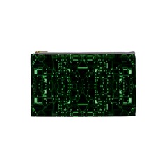 An Overly Large Geometric Representation Of A Circuit Board Cosmetic Bag (small)  by Simbadda