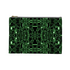 An Overly Large Geometric Representation Of A Circuit Board Cosmetic Bag (large)  by Simbadda