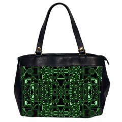 An Overly Large Geometric Representation Of A Circuit Board Office Handbags (2 Sides)  by Simbadda