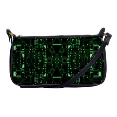 An Overly Large Geometric Representation Of A Circuit Board Shoulder Clutch Bags by Simbadda