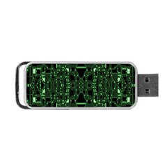 An Overly Large Geometric Representation Of A Circuit Board Portable Usb Flash (two Sides) by Simbadda