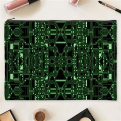 An Overly Large Geometric Representation Of A Circuit Board Cosmetic Bag (xxxl)  by Simbadda