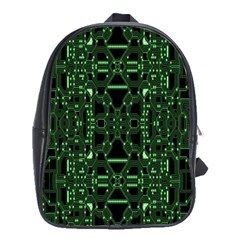 An Overly Large Geometric Representation Of A Circuit Board School Bags (xl)  by Simbadda