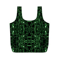 An Overly Large Geometric Representation Of A Circuit Board Full Print Recycle Bags (m)  by Simbadda