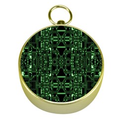 An Overly Large Geometric Representation Of A Circuit Board Gold Compasses by Simbadda