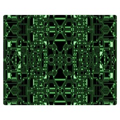 An Overly Large Geometric Representation Of A Circuit Board Double Sided Flano Blanket (medium)  by Simbadda