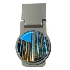 Two Abstract Architectural Patterns Money Clips (round)  by Simbadda