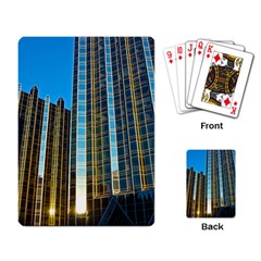 Two Abstract Architectural Patterns Playing Card by Simbadda