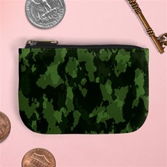 Camouflage Green Army Texture Mini Coin Purses by Simbadda