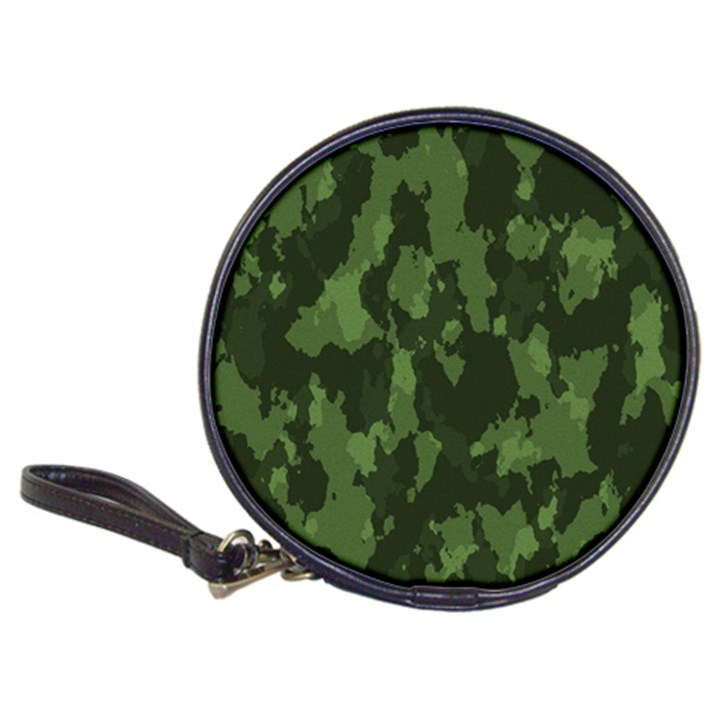 Camouflage Green Army Texture Classic 20-CD Wallets