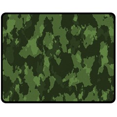 Camouflage Green Army Texture Fleece Blanket (medium) 