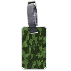 Camouflage Green Army Texture Luggage Tags (one Side) 