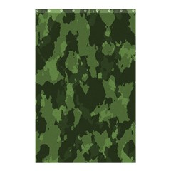 Camouflage Green Army Texture Shower Curtain 48  X 72  (small) 