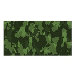 Camouflage Green Army Texture Satin Shawl by Simbadda