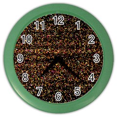 Pixel Pattern Colorful And Glowing Pixelated Color Wall Clocks by Simbadda