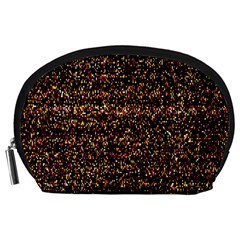 Pixel Pattern Colorful And Glowing Pixelated Accessory Pouches (large)  by Simbadda