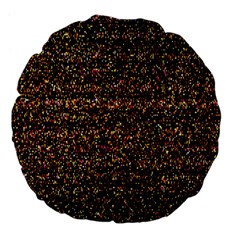 Pixel Pattern Colorful And Glowing Pixelated Large 18  Premium Flano Round Cushions by Simbadda