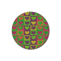 Pattern Rubber Coaster (round)  by Valentinaart