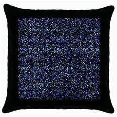 Pixel Colorful And Glowing Pixelated Pattern Throw Pillow Case (black) by Simbadda