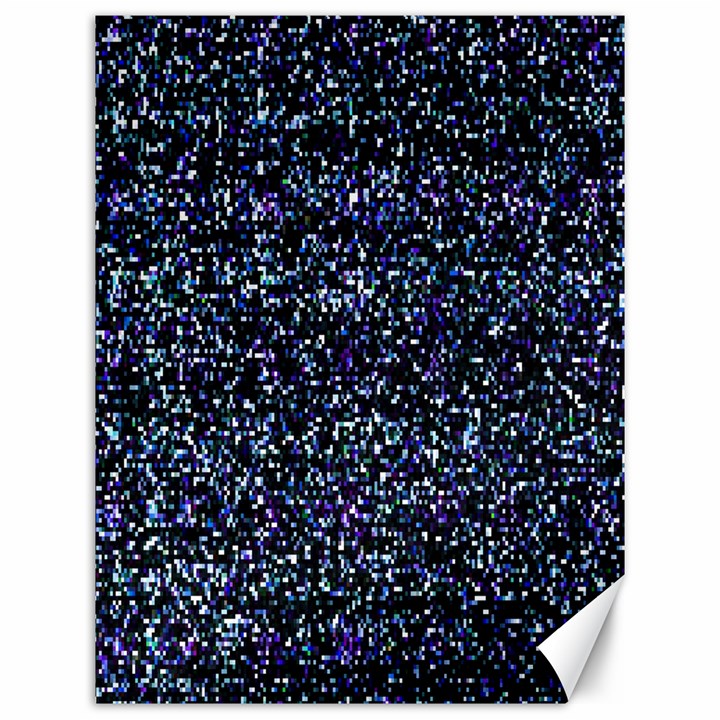 Pixel Colorful And Glowing Pixelated Pattern Canvas 12  x 16  