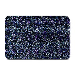 Pixel Colorful And Glowing Pixelated Pattern Plate Mats by Simbadda