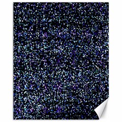 Pixel Colorful And Glowing Pixelated Pattern Canvas 11  X 14   by Simbadda