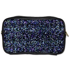 Pixel Colorful And Glowing Pixelated Pattern Toiletries Bags 2-side by Simbadda