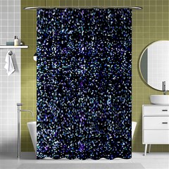 Pixel Colorful And Glowing Pixelated Pattern Shower Curtain 48  X 72  (small)  by Simbadda