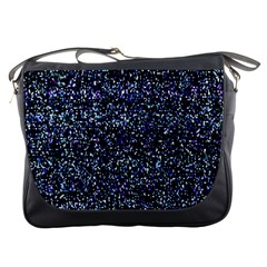 Pixel Colorful And Glowing Pixelated Pattern Messenger Bags by Simbadda