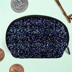 Pixel Colorful And Glowing Pixelated Pattern Accessory Pouches (large)  by Simbadda