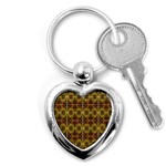 Seamless Symmetry Pattern Key Chains (Heart)  Front