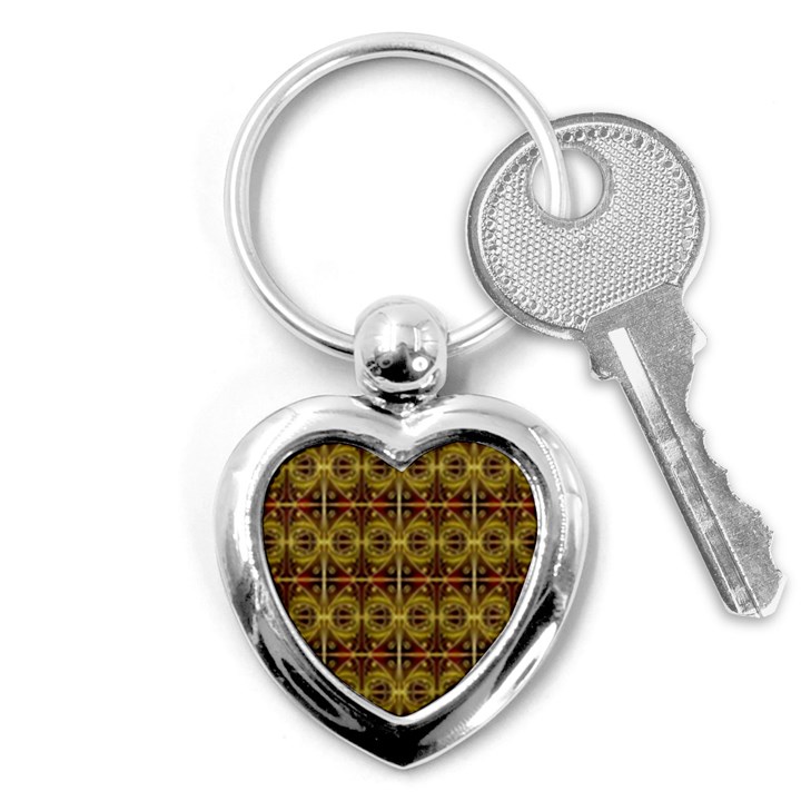 Seamless Symmetry Pattern Key Chains (Heart) 