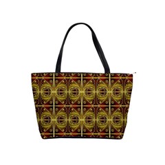 Seamless Symmetry Pattern Shoulder Handbags by Simbadda