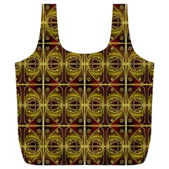 Seamless Symmetry Pattern Full Print Recycle Bags (l)  by Simbadda