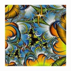 Fractal Background With Abstract Streak Shape Medium Glasses Cloth (2-side) by Simbadda