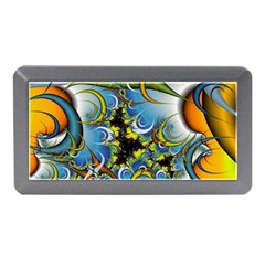 Fractal Background With Abstract Streak Shape Memory Card Reader (mini) by Simbadda